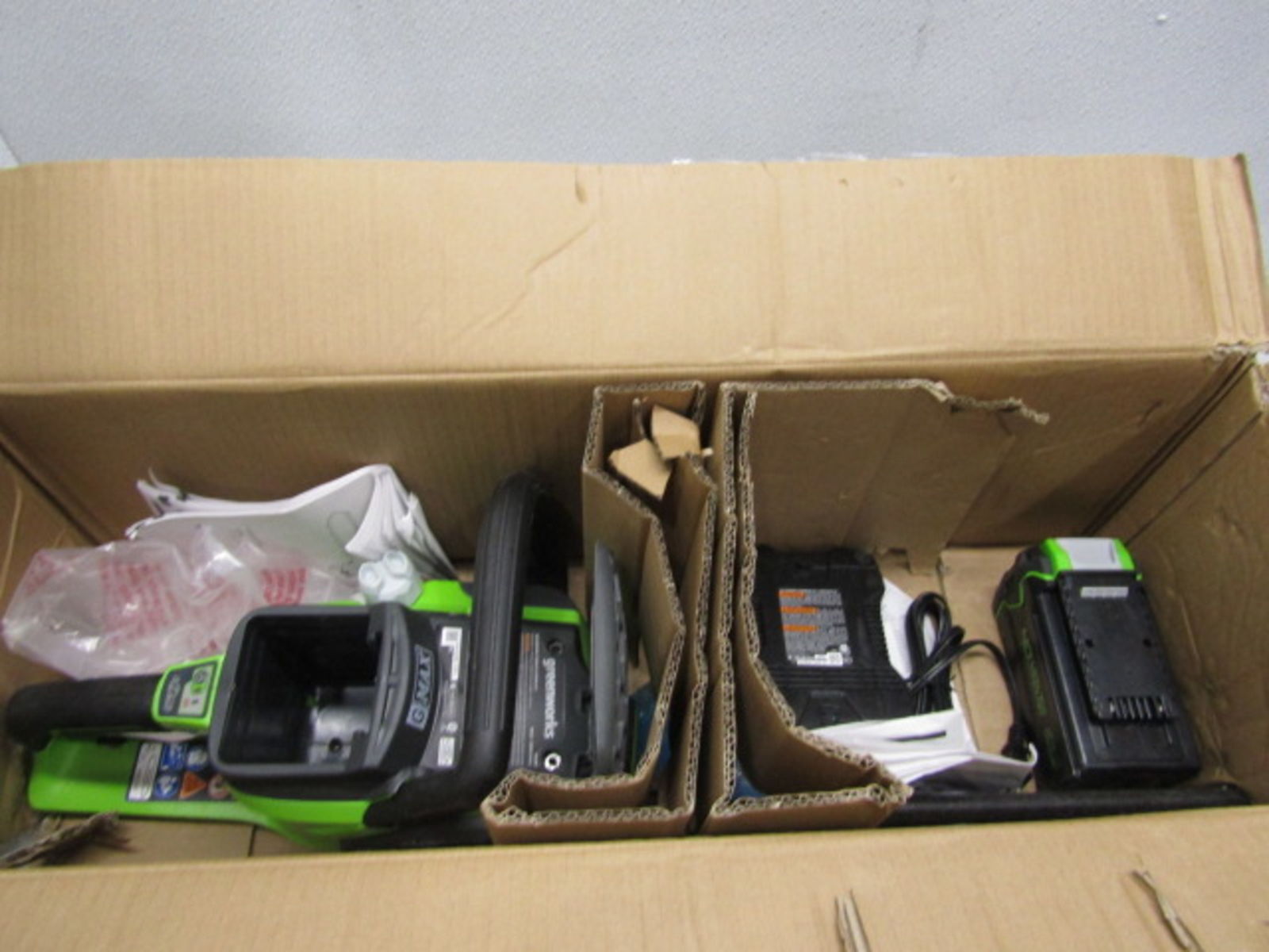 Greenworks 20312 16" 40V Cordless Brushless Chainsaw eBay