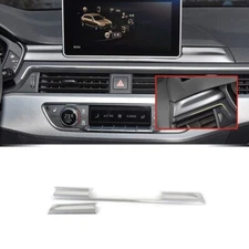 Car Navigation Panel Trim Strips For Audi A4 B9 2017-21 Stainless Steel Sticker