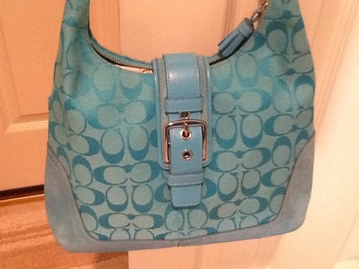 バッグ Coach Flap Soho blue Signature Hand Bag s-l400.jpg