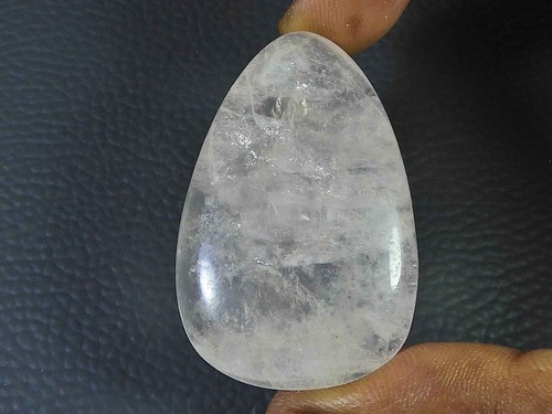 29X44MM Natural Rosa Cuarzo Pera Cristal Curativo Cabujón Piedra Preciosa K679