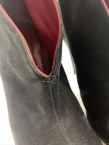STEPHANE KELIAN Designer Black Suede ankle boots. VGC. pointed toe. UK 6.5 - Picture 16 of 17