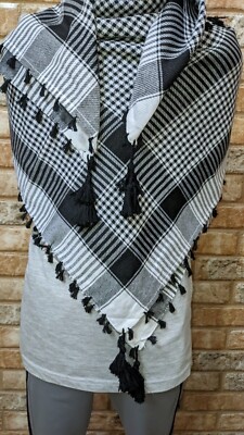 Shemagh Keffiyeh Arab Scarf Palestine Arafat Hatta Brand Cotton