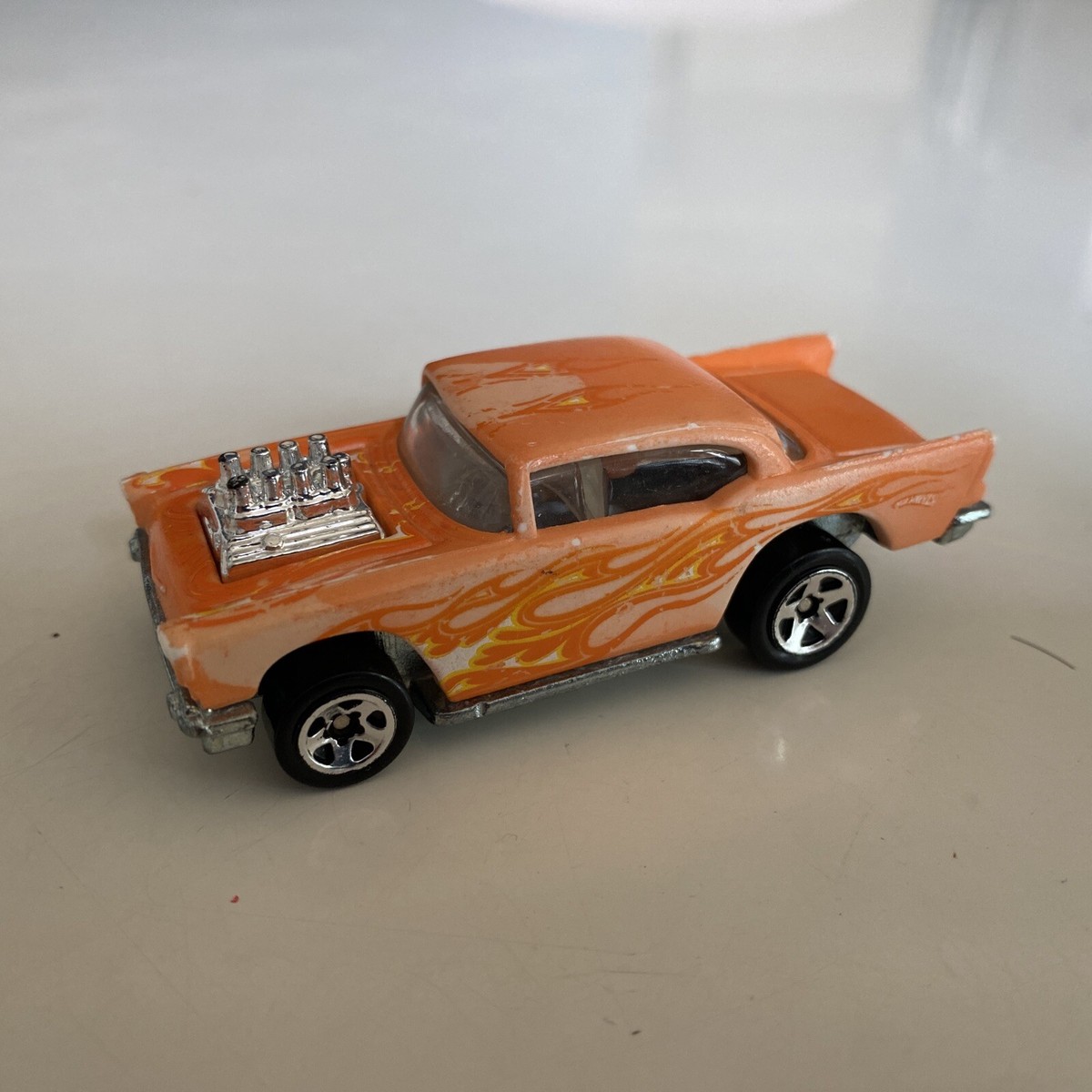 Hot Wheels Chevrolet 1957 Orange 1976 - Made In Thailand, Modèle Rare, Occasion
