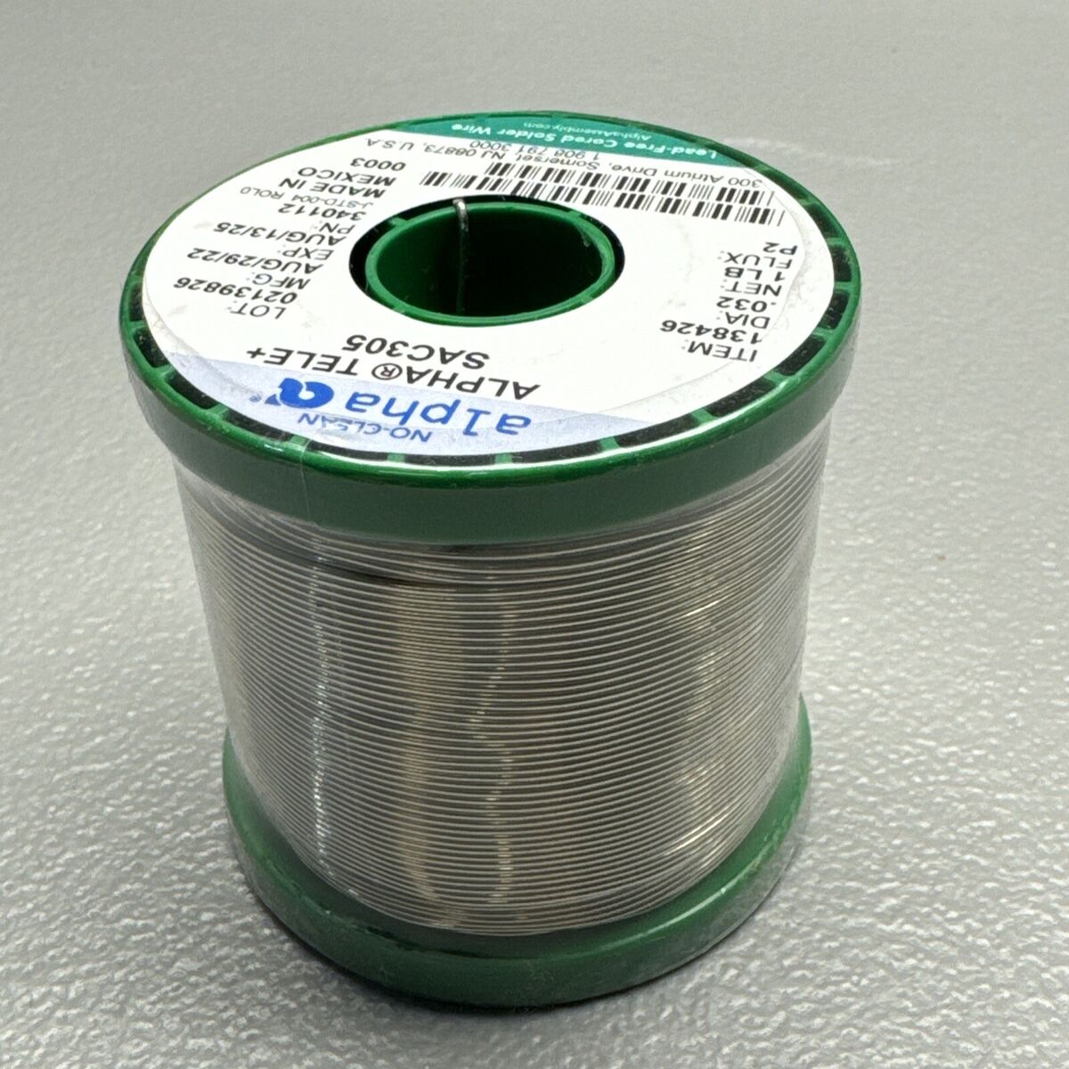 ALPHA TELE+SAC 305 SOLDER WIRE Exp 8/13/2025 ALPHA TELE+SAC 305 SOLDER WIRE Exp 8/13/2025