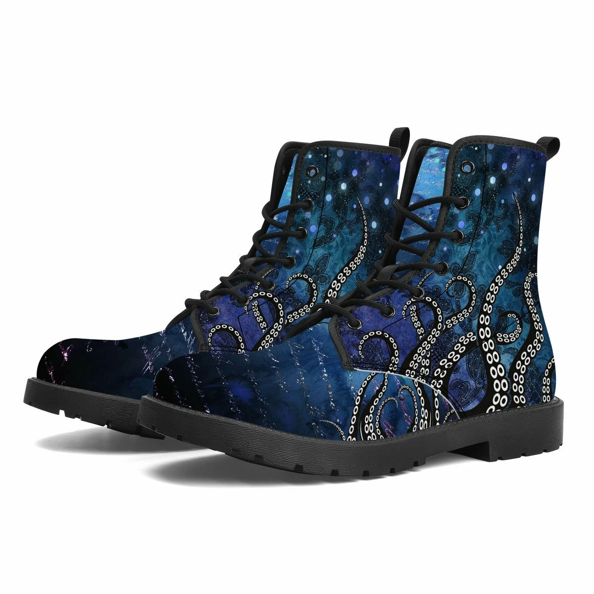 Kraken Winter Gothic Canvas Boots