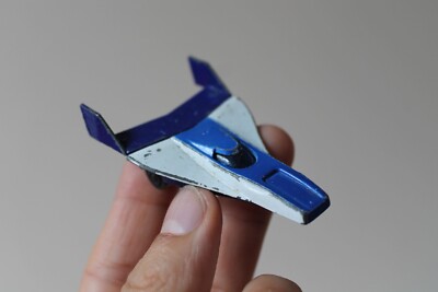 HKD 2002 (Hongkong) 2,7'' SPACE GLIDER PLANE Diecast Toy Vintage RARE Blue White