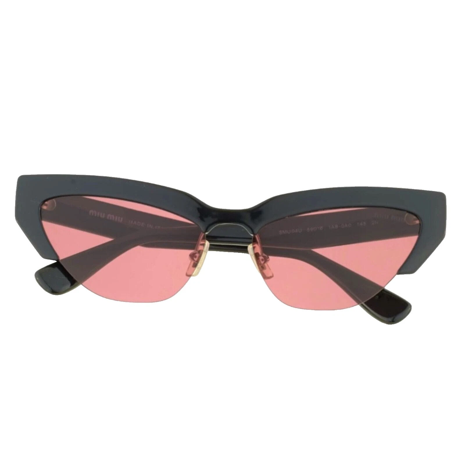 Marco de plástico de ojo de gato Miu Miu gafas de sol para mujeres