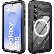 Waterproof Case for Samsung Galaxy S25/S25 Plus Shockproof MagSafe Phone Cover