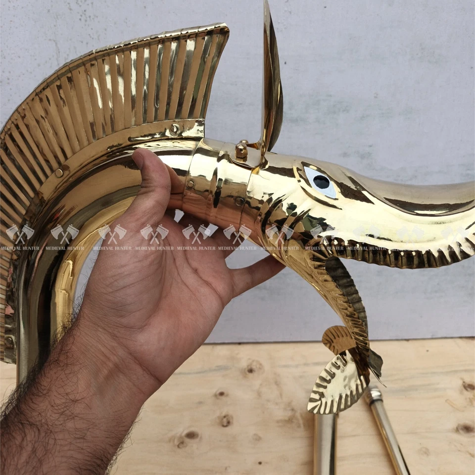 Carnyx of Tingtinac Celtic Brass War Functional Trumpet Horn Halloween - Bild 4 von 4