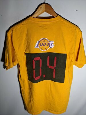 Vintage LakersT-Shirt One Lucky Shot Deserves Another 0.4 Derek Fisher Sz Medium