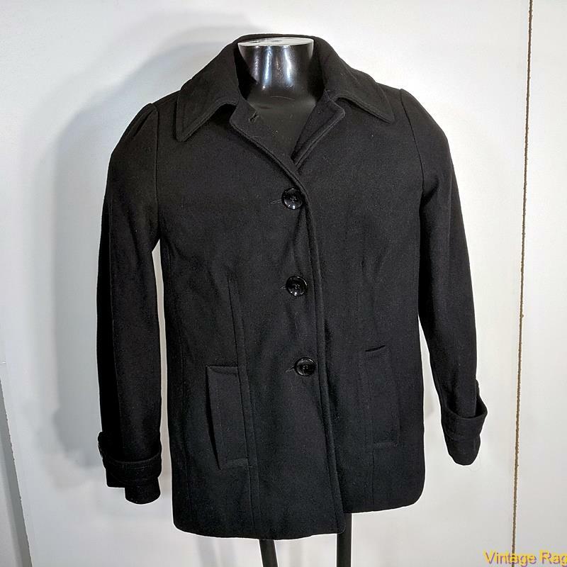 CENTIGRADE Wool Jacket Coat Overcoat Womens size XS Black | eBay