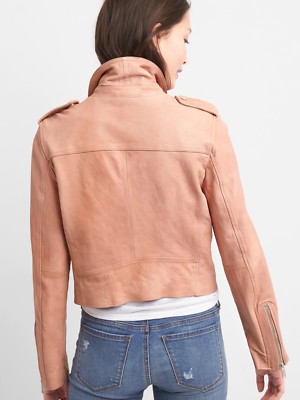 NWT GAP Cropped Leather Jacket, Soft Pink SIZE M #230621 N0110 | eBay NWT GAP Cropped Leather Jacket, Soft Pink SIZE M #230621 N0110 | eBay