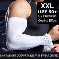 2PAIR Cooling Ice Silk Arm Sleeves Summer UV Sun Protection Sleeves  Thumb Hole