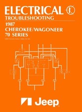 1987 Jeep Cherokee Wagoneer Wiring Diagrams Manual
