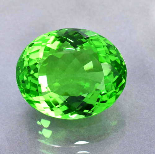 100% natural impresionante topacio verde forma ovalada 31x25 mm piedra preciosa suelta A+ - Imagen 1 de 8