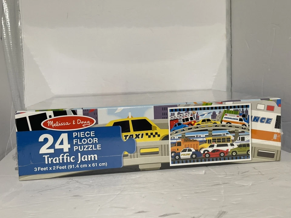 Rompecabezas de piso Melissa and Doug Traffic Jam 24 piezas 3' x 2' edades 3+ NUEVO SELLADO Foto 4 de 4