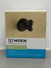 Moen 4825006D Sage H X 2-7/16 in. W X 2-9/16 in. L Oil-Rubbed Bronze Robe Hook