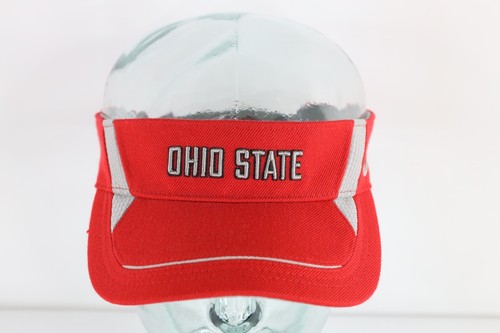 Vintage Nike Travis Scott Mini Swoosh The Ohio State University Visor Hat Red