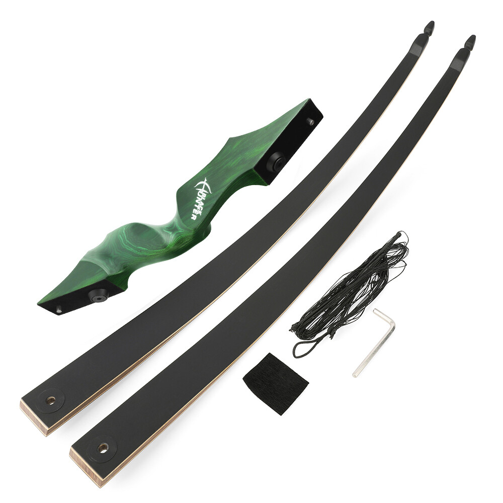 60" Archery Longbow 2060lbs Limbs Takedown Recurve Bow Hunting Black
