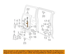 GM OEM 96-24 Express 1500 Lock Hardware-Handle, Outside Bracket 10393993