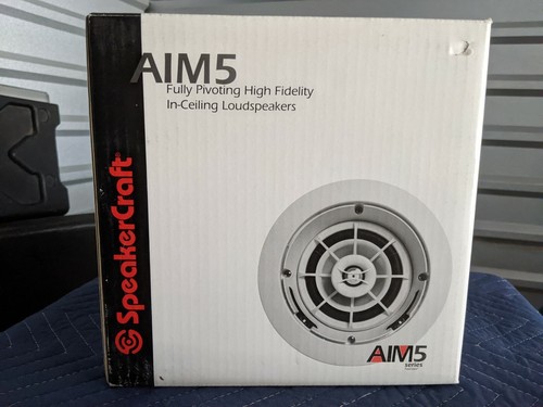 Speakercraft AIM5 One 5" voll schwenkbarer HIFI Deckeneinbaulautsprecher weiß ASM82511-1 - Bild 1 von 5