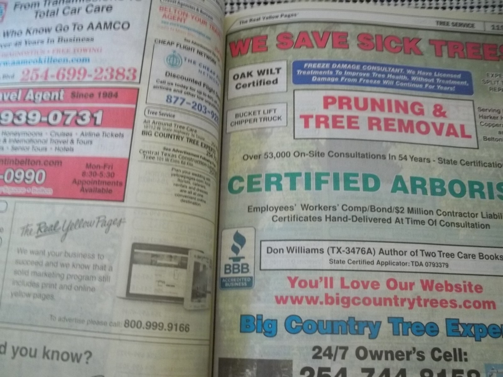 Yellow Pages Phone Book TX 06/2023 CTR Cameron Killeen Temple Belton