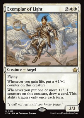 MTG Magic the Gathering Exemplar of Light (11/789) Foundations LP