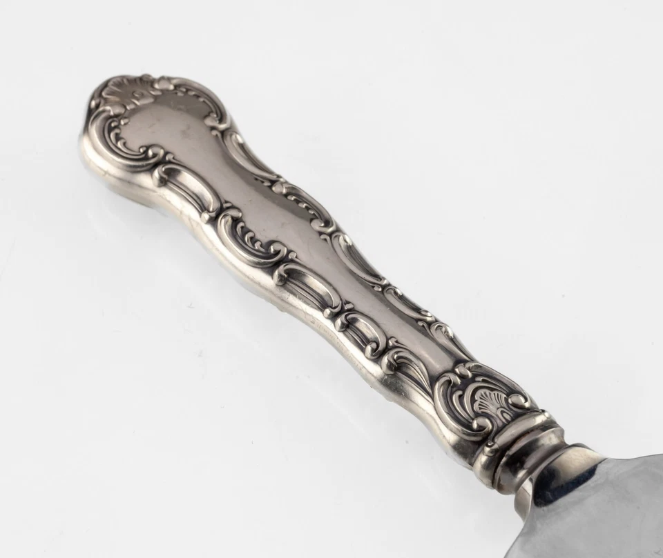 Servidor de pastel Gorham Strasbourg hoja de acero inoxidable mango de plata de ley 10" Foto 3 de 4