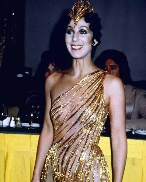 green emerald velvet dress 1976 Sonny & Cher Documented Custom-Made Bob Mackie Sequin Gown Suit S main image 0