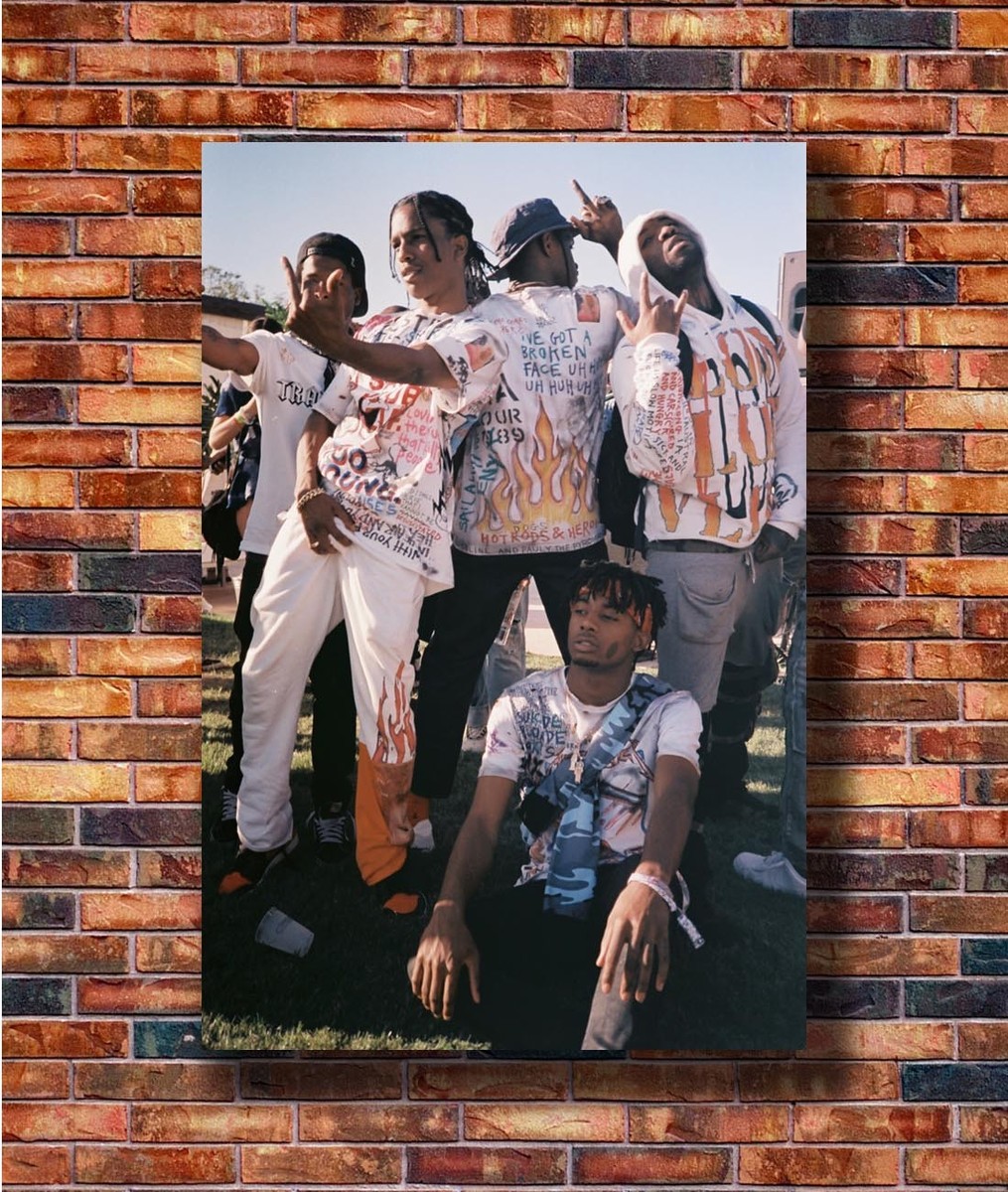 New Playboi Carti Asap Mob Asap Rocky Rapper Music Star Poster 14x21 24x36  X2159