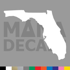 Florida Vinyl Die Cut Decal Sticker - Fl State Outline
