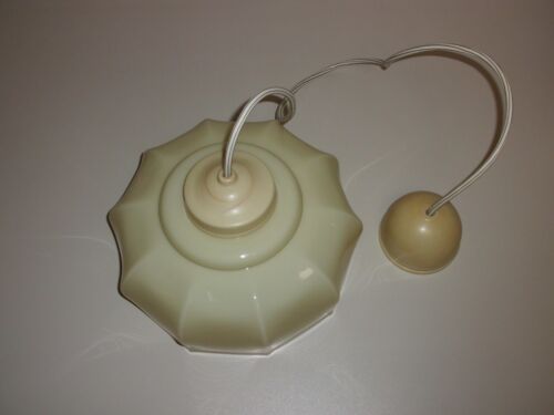 Antik ~ Alte Lampe von BÖHMER ~ Hängeleuchte mit schönem Glasschirm ~ ca. 1930 - Bild 2 von 8