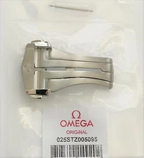 Original Omega Seamaster 20mm Brushed Steel Deployment Buckle Clasp # STZ005095