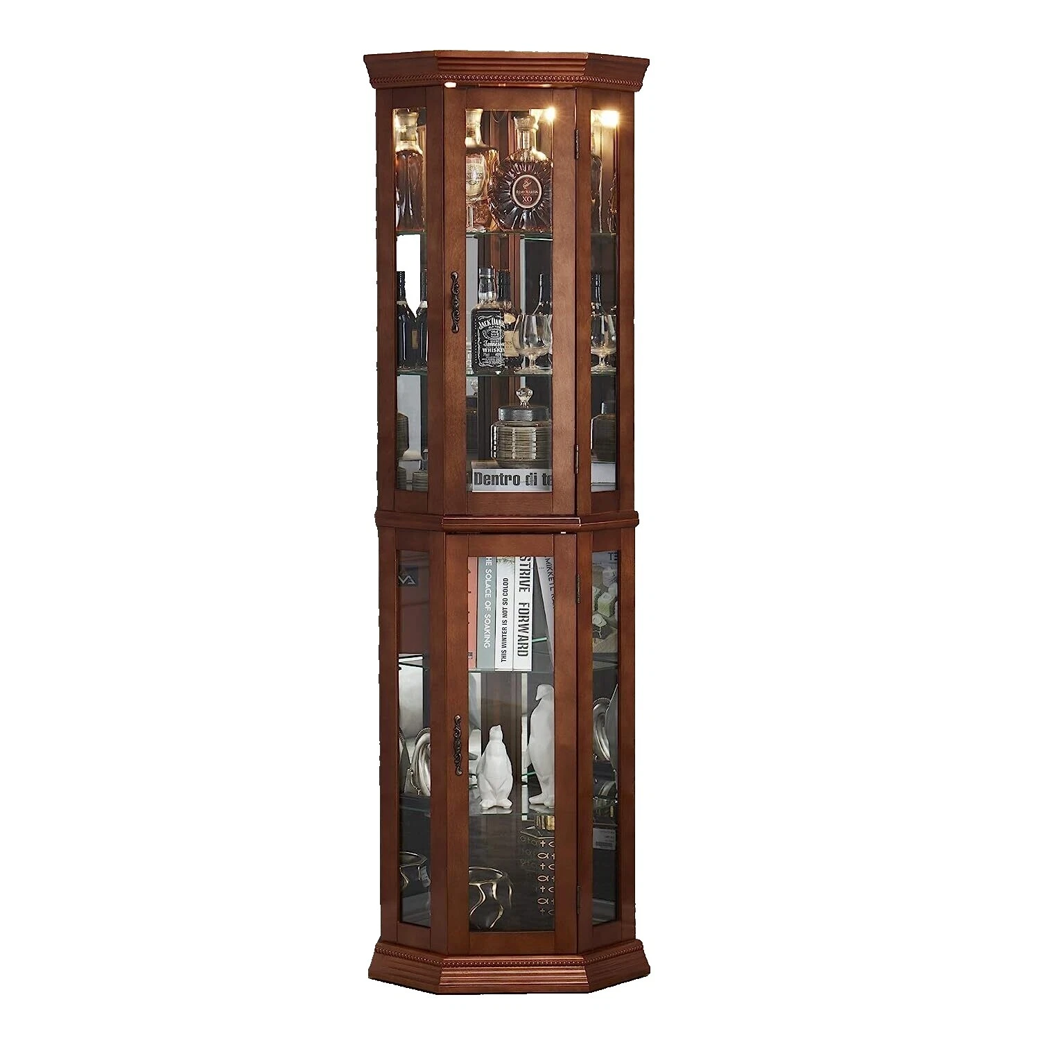 Wooden Living Room Curio Cabinets