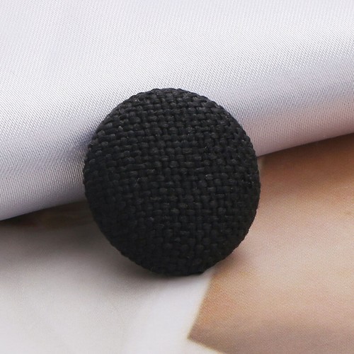 10Pcs Fabric Covered Round Metal Buttons Clothes Coat Sewing DIY Shank Buttons - Picture 15 of 31