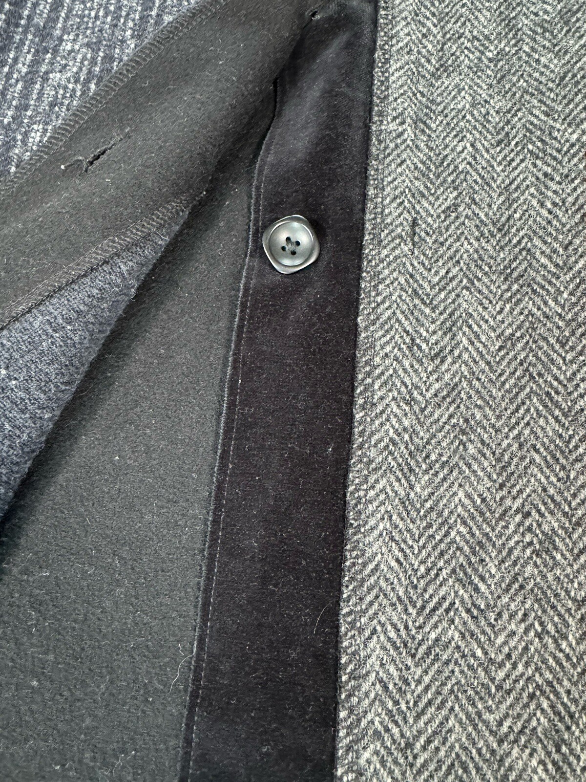 Cameleon Jacket Coat Patchwork Wool size XS Color… - image 9