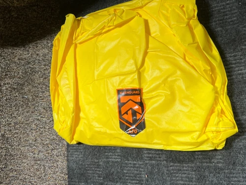 (QTY 12) KleenGuard A70 00687 4XL Yellow Chemical Resistant Coveralls image 5