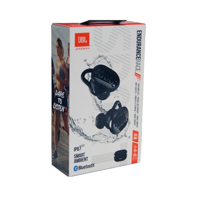 JBL ENDURANCE RACE TRUE WIRELESS IN-EAR HEADPHONES BUDS NOISE CANCEL CASE BLACK JBL ENDURANCE RACE TRUE WIRELESS IN-EAR HEADPHONES BUDS NOISE CANCEL CASE BLACK