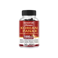 Red Korean Panax Ginseng 1600mg - High Strength, Energy/Endurance/Memory