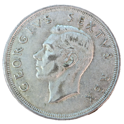 1952 South Africa 5 Shilling Silver Coin | eBay