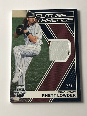 2023 Panini Elite Extra RHETT LOWDER Rookie 3Clr Patch Jersey Future Threads 2/7