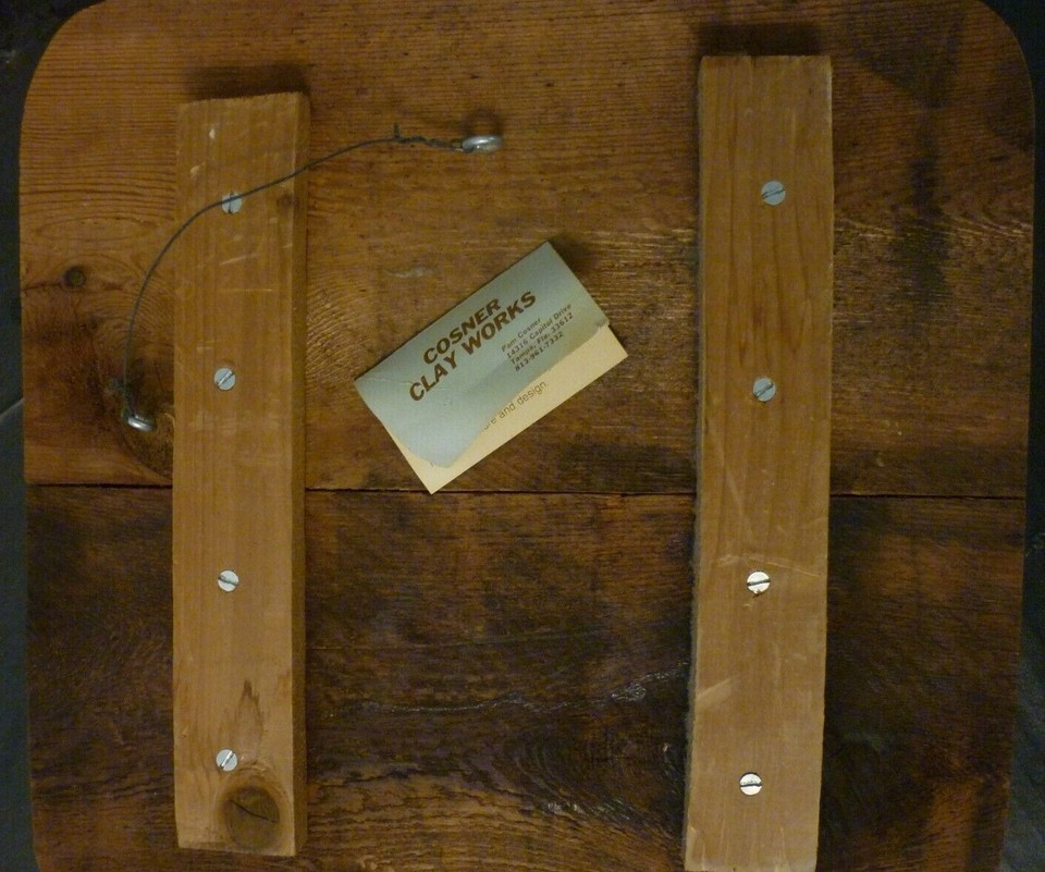 Hot Air Ballons Ceramic Art Tile & Cedar Large Wall Hanging on Wood