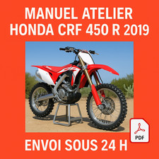 Manuel Atelier Honda CRF 450 R 2019 Revue Technique Moto Français RMT CD PDF