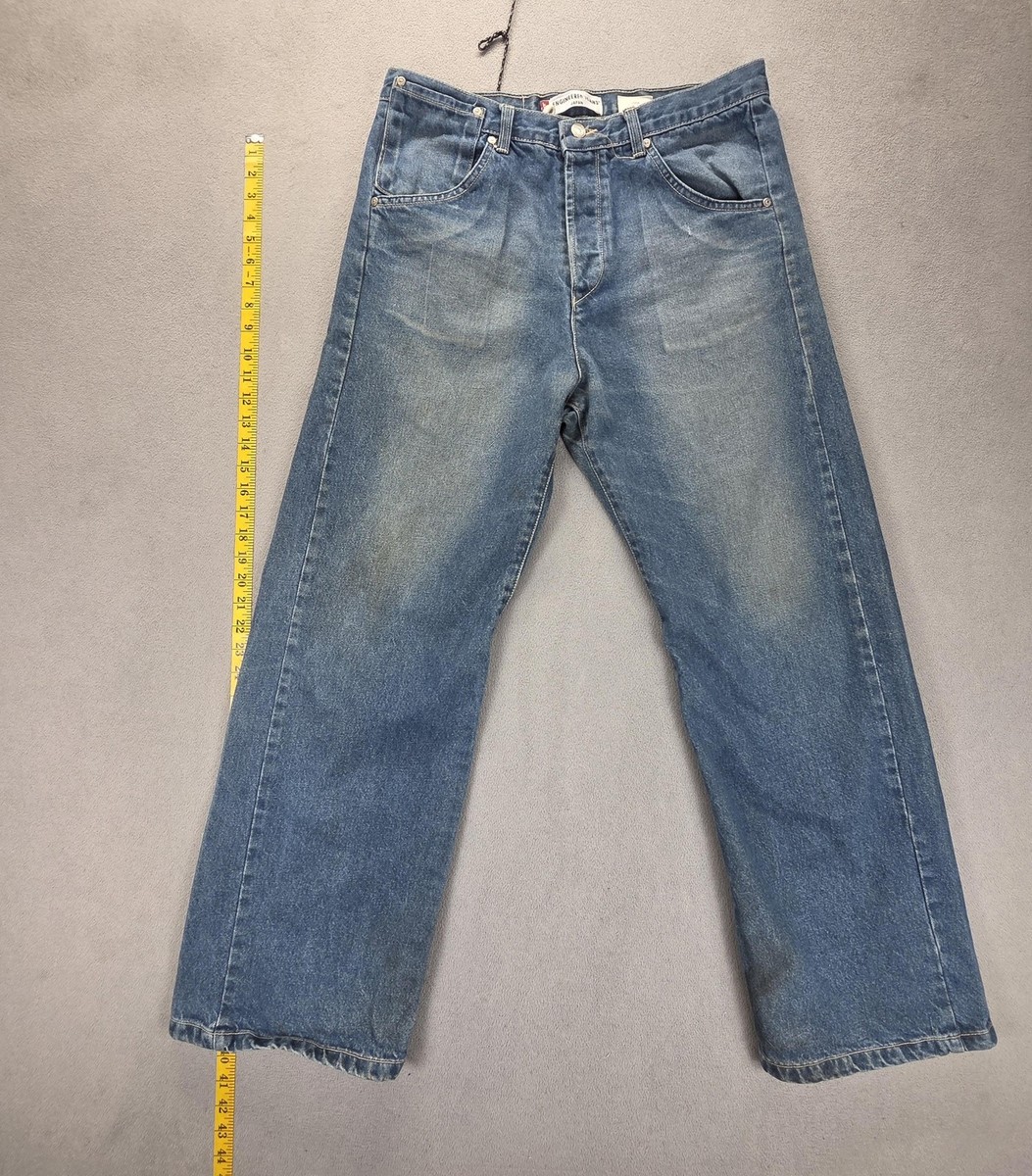 VTG Levis Engineered Jeans Mens Blue Med Wash Twisted Flap Pocket