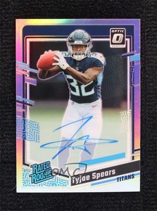 2023 Panini Donruss Optic Rated RPS Holo Prizm /150 Tyjae Spears Rookie Auto RC