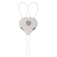 Dreambaby L106A White Plastic D-Shaped Cabinet Flex Lock 8 H x 3 W in.