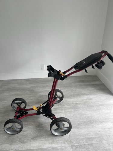 Carrello da golf Sun Mountain rosso: micro carrello pieghevole a 4 ruote - Foto 2 di 15