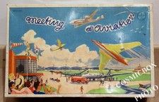 MEETING et AVIATION - ancien jouet mécanique RCP en tôle moteur à clés richard f