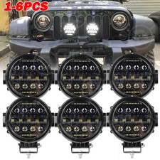 7 Inch Round Led Pods Work Light Bar Driving Fog Headlight Truck Off Road 4wd 7 Inch Round Led Pods Work Light Bar Driving Fog Headlight Truck Off Road 4wd