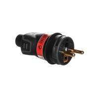 Helmo Tragbarer Gummistopfen 16A 2P+Z 230V IP44 Schwarz 050114